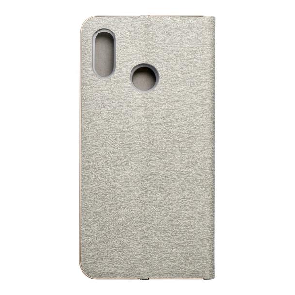 Etui z klapką na Huawei P20 LITE Luna Book Gold srebrne