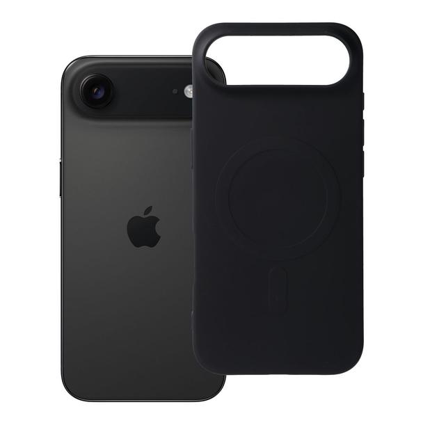 Futerał do iPhone 17 AIR Silicone Mag Cover zgodny z MagSafe (big hole) czarny