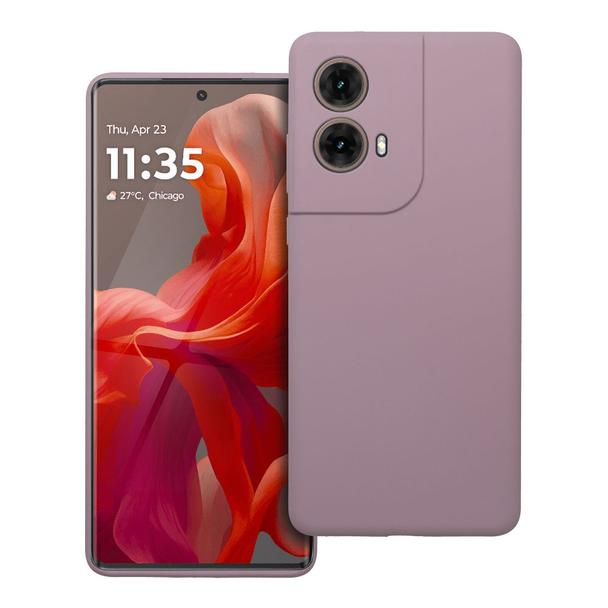 Futerał do Motorola G85 5G Silicone 2mm pudrowy róż