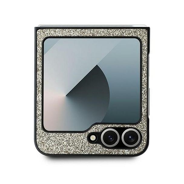 GUESS futerał do SAMSUNG Z Flip 6 GUHCZF6HGGSHD (HC PU 4G Glitter Script) złoty