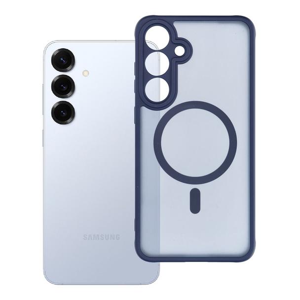 Futerał do Samsung S25 PLUS Full Matte Mag Cover zgodny z MagSafe niebieski