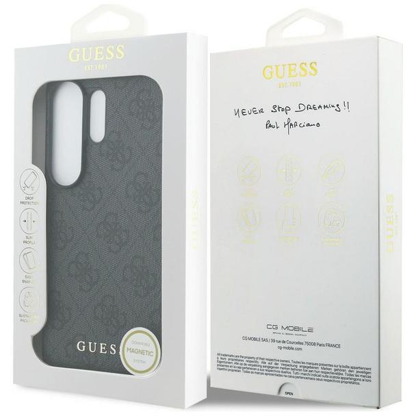 GUESS futerał do SAMSUNG S26 Ultra GUHMS26LGF4GGR (PU 4G Classic Logo with Charm) czarny