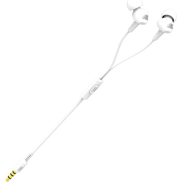 Słuchawki przewodowe douszne Jack 3,5 mm JBL C100Si białe