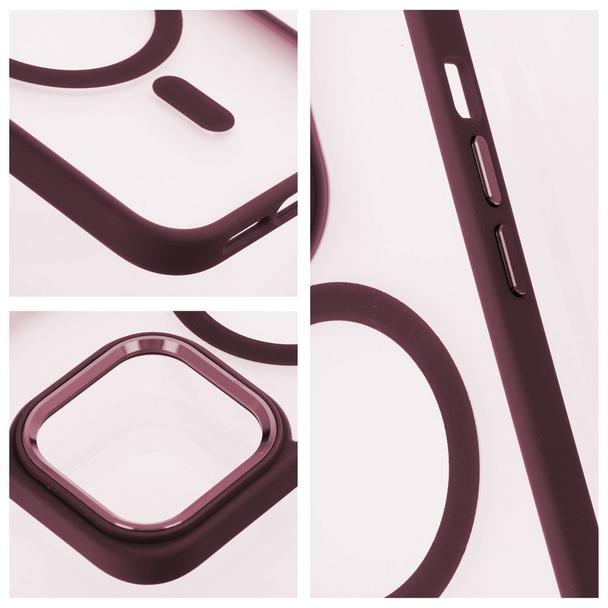 Futerał MATTE MAG COVER kompatybilny z MagSafe do IPHONE 13 Pro Max czerwony