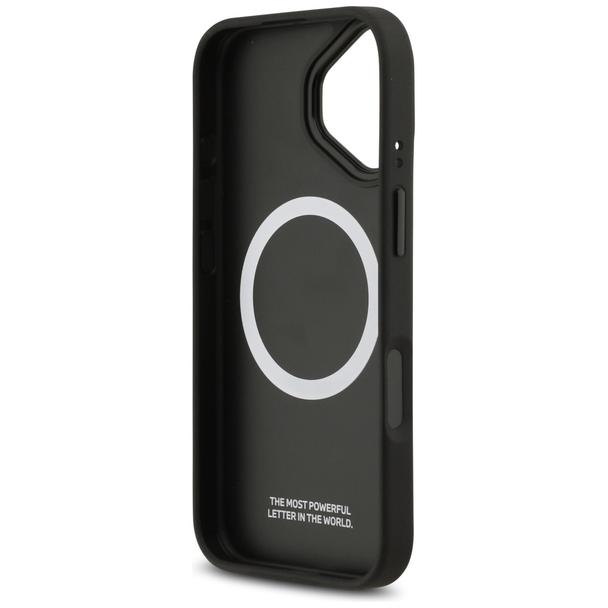 BMW futerał do IPHONE 17 kompatybilny z MagSafe BMHMP17S25PCPSKR (PU Perfotated Stripe Logo) red