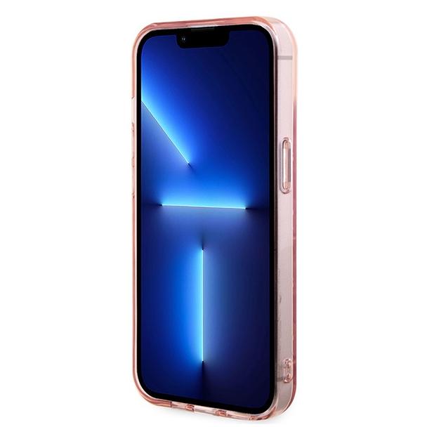 KARL LAGERFELD futerał do IPHONE 15 KLHCP15SHNCMKLP (Monogram) różowy