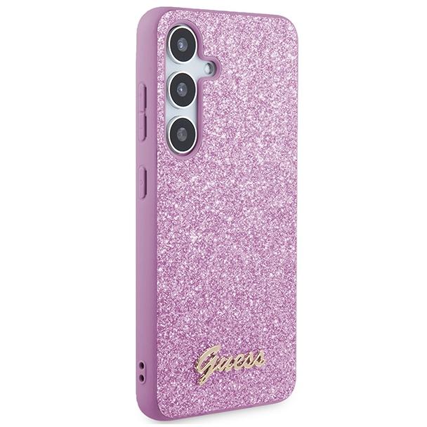 GUESS futerał do SAMSUNG S24 GUHCS24SHGGSHU (Glitter Script) fioletowy