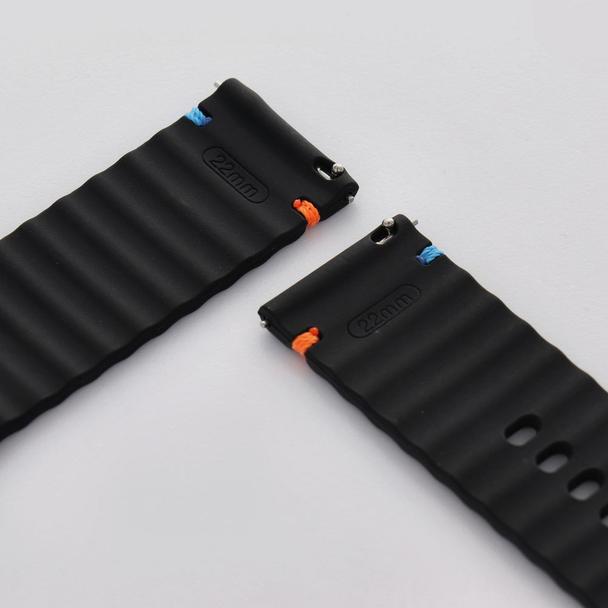 Pasek do zegarka 22 mm Titmo Strap S3 silicone czarny