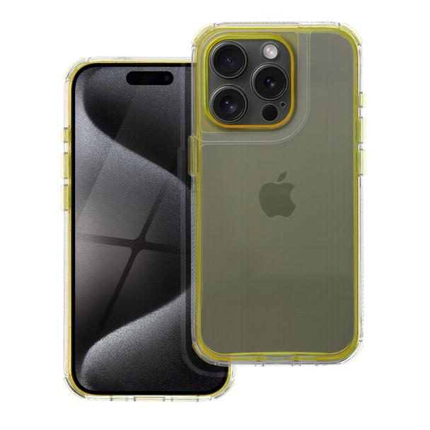 Futerał MATRIX CLEAR do IPHONE 16 Pro żółty