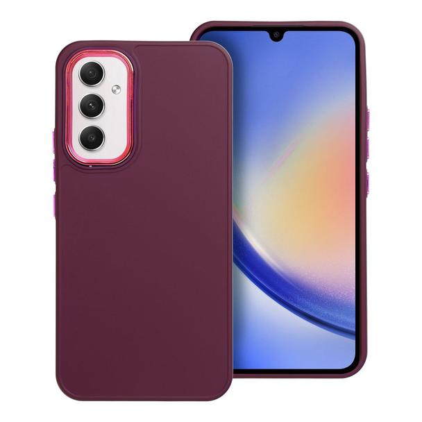 Futerał do Samsung A54 5G Frame fioletowy
