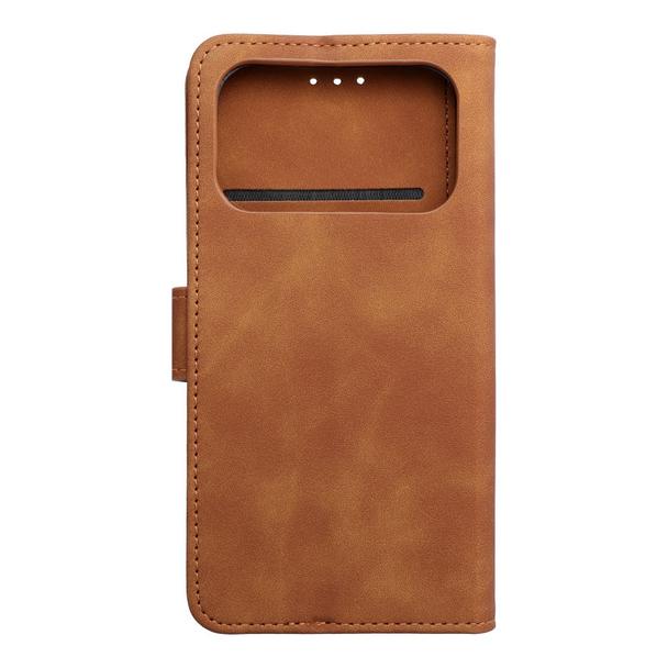 Etui z klapką na iPhone 17 PRO Tender Book brązowe