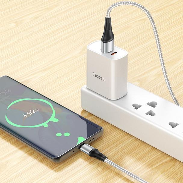 Kabel USB A do USB C Hoco 3A 1 m X50 szary