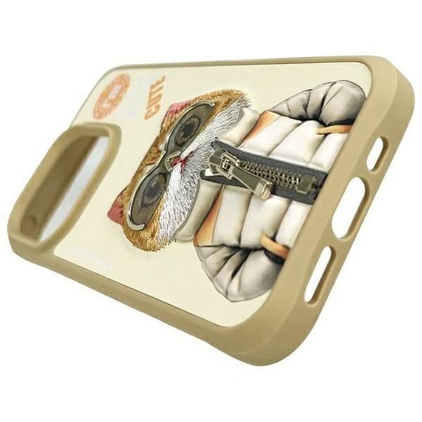 NIMMY futerał COOL&CUTE 2.0 Cat do IPHONE 15 Pro Max khaki