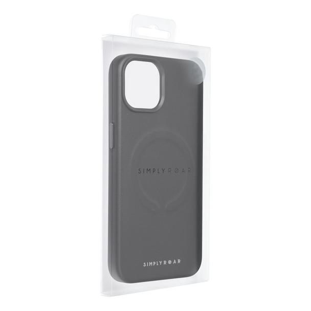 ROAR futerał LEATHER MAG kompatybilny z MagSafe do IPHONE 12 Pro Max Czarny