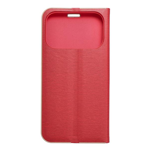 Etui z klapką na iPhone 17 PRO Luna Book Gold czerwone