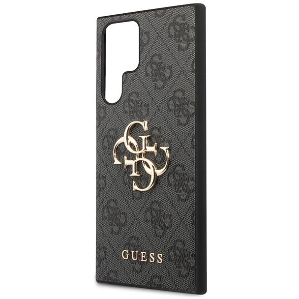 GUESS futerał do SAMSUNG S24 Ultra GUHCS24L4GMGGR (Leather 4G Metal Logo) czarny
