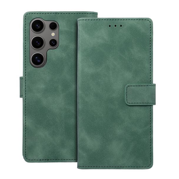 Etui z klapką na Samsung S24 ULTRA Tender Book zielone
