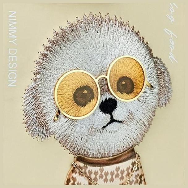 NIMMY futerał GLASSES COOL DOG do IPHONE 15 Pro Max khaki