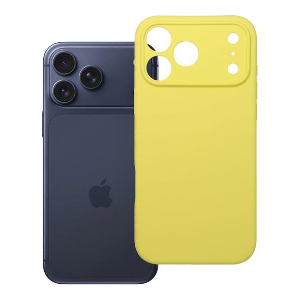 Futerał do iPhone 17 PRO MAX Silicone 2mm żółty