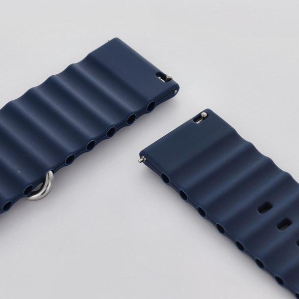 Pasek do zegarka 22 mm Titmo Strap S2 silicone niebieski