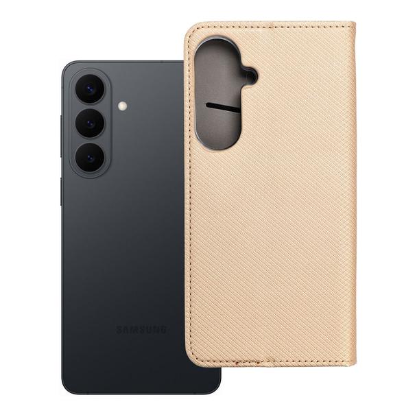 Etui z klapką na Samsung S26 PLUS Smart Case Book złote