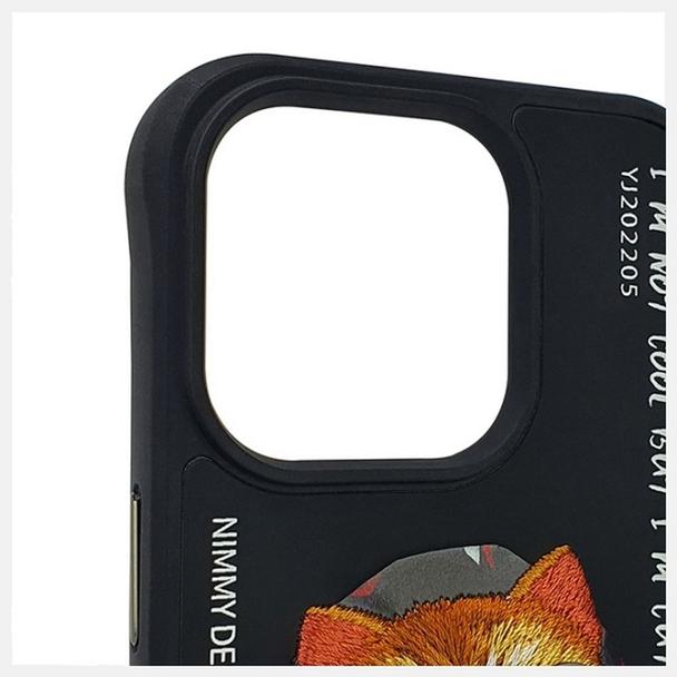 NIMMY futerał GLASSES COOL CAT do IPHONE 15 Pro Max czarny