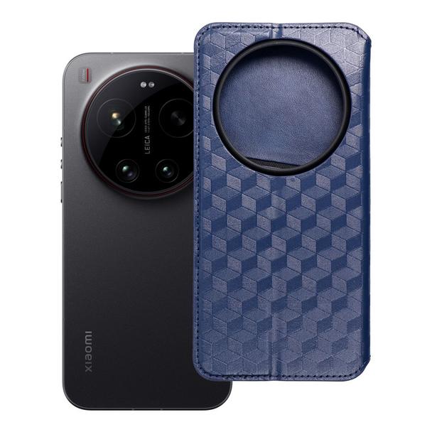 Etui z klapką na Xiaomi 17 ULTRA Cubic Book niebieskie