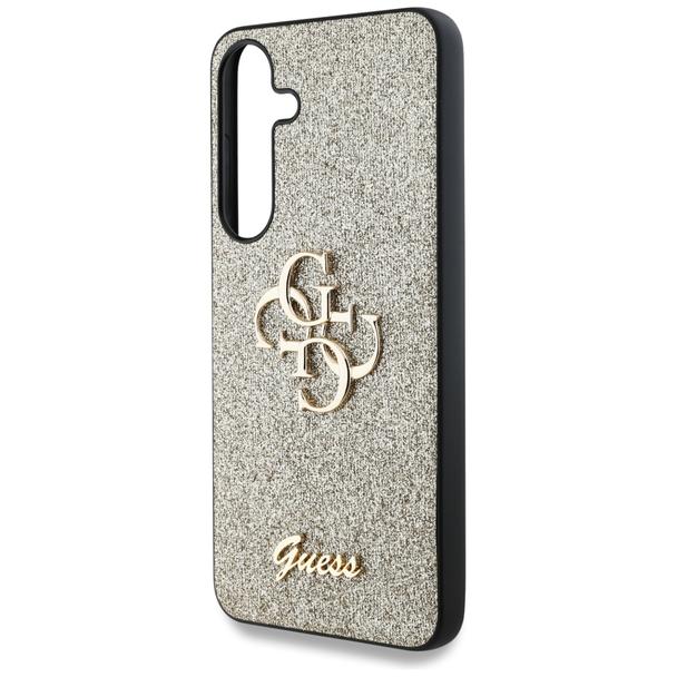 GUESS futerał do SAMSUNG S25 GUHCS25SHG4SGD (Fixed Glitter Big 4G) złoty