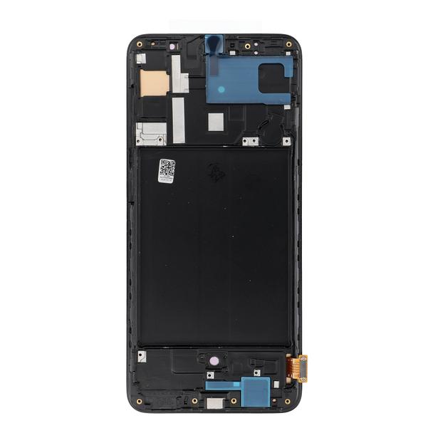 REWA wyświetlacz LCD do SAMSUNG A70 OLED czarny z ramka