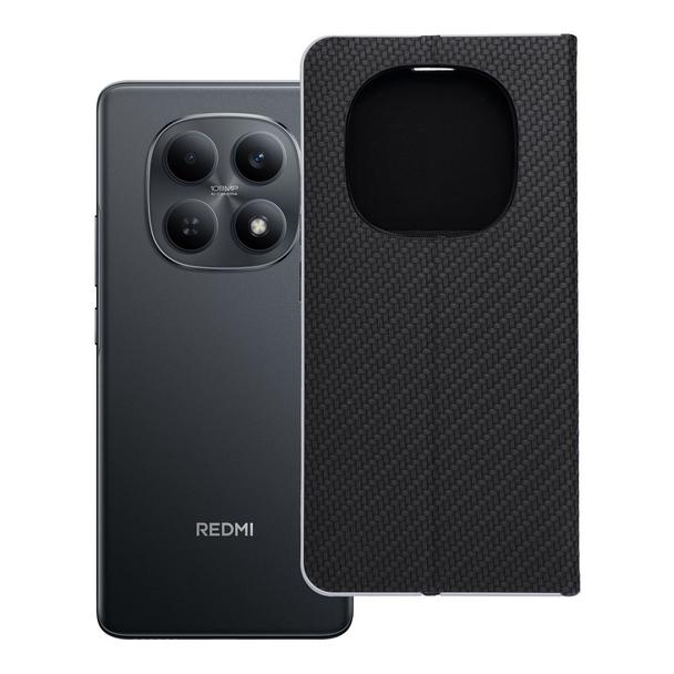 Etui z klapką na Xiaomi Redmi NOTE 15 5G Luna Book Carbon czarne