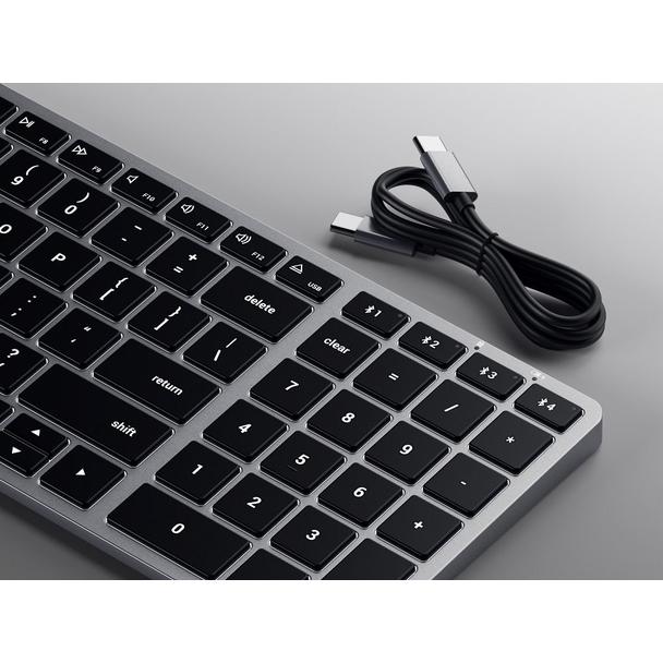 Klawiatura bezprzewodowa QWERTY Satechi Slim X2 ST-BTSX2M szara