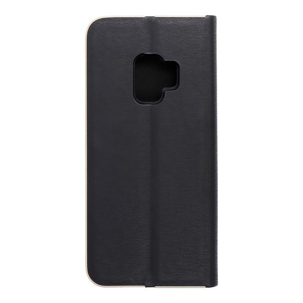 Etui z klapką na Samsung S9 Luna Book Gold czarne