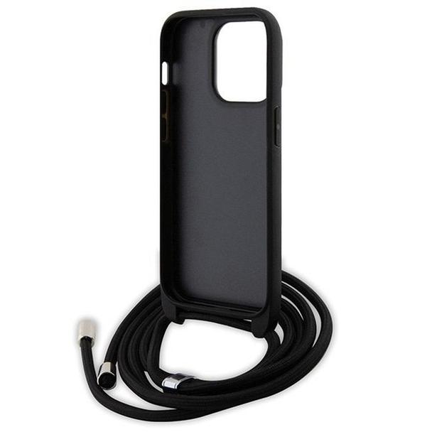KARL LAGERFELD futerał do IPHONE 13 Pro KLHCP13LSAKCPSK (Saffiano KC Metal PIN Crossbody) czarny