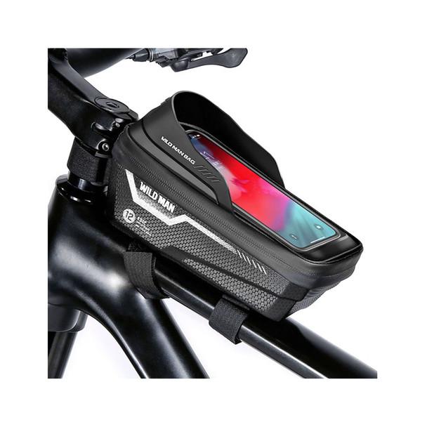 WILDMAN sakwa rowerowa na ramę na zamek 1L (4" - 7") ES12 czarna