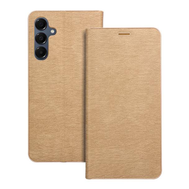 Etui z klapką na Samsung A16 5G Luna Book Gold złote
