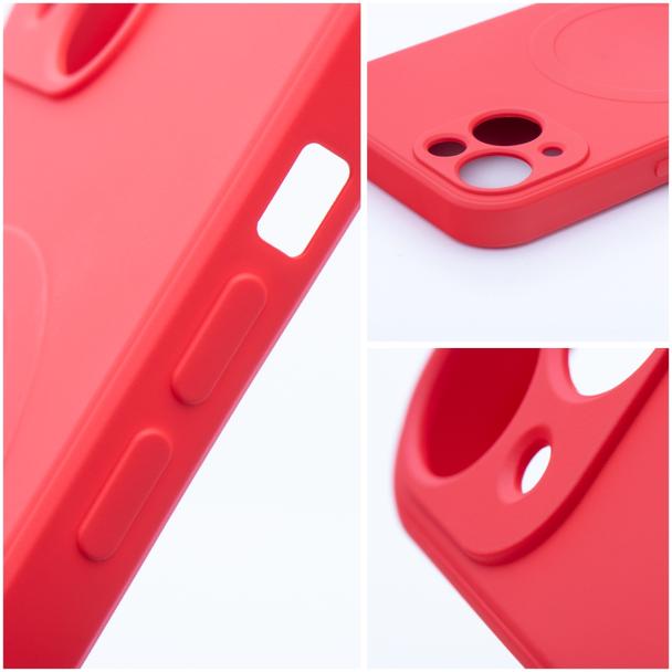 Futerał do iPhone 13 MINI Silicone Mag Cover zgodny z MagSafe czerwony