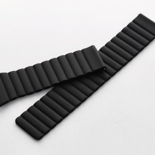 Pasek do zegarka 22 mm Titmo Strap S6 silicone czarny