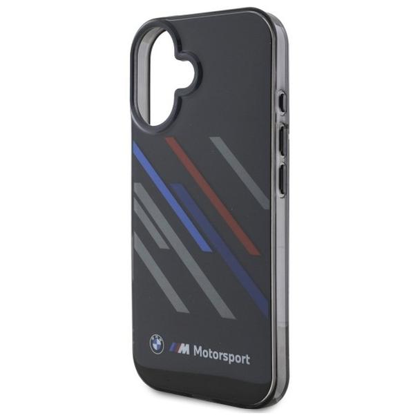 BMW futerał do IPHONE 16 BMHCP16S23HTRAK (Motorsport IML Random Stripes) black