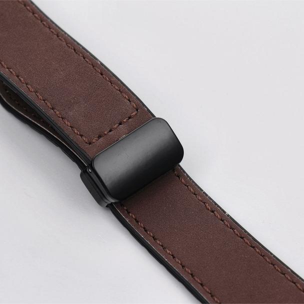 Pasek do zegarka 22 mm Titmo Strap S5 ekoskóra ciemny brązowy