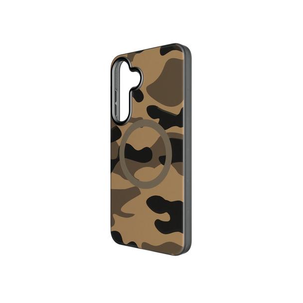 Etui na Samsung S25 PLUS Forcell F-Protect Levels Dual Layer 4D technology zgodne z MagSafe Military Drop-Test desert camo