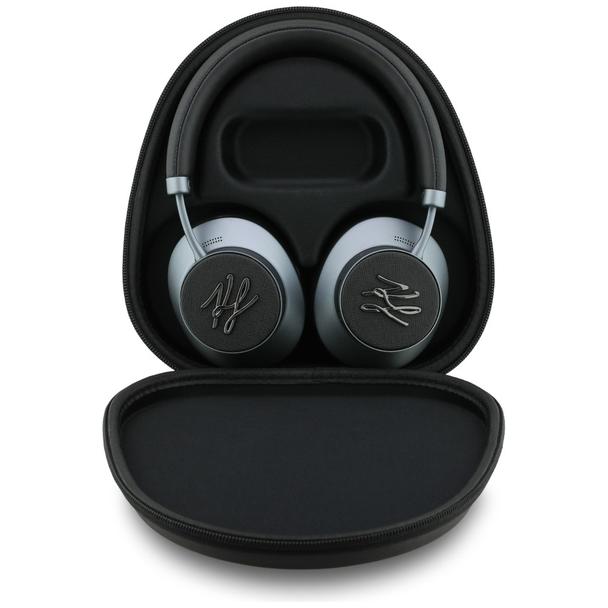 Słuchawki bezprzewodowe nauszne ANC KARL LAGERFELD Grained Initials KF003083 czarne