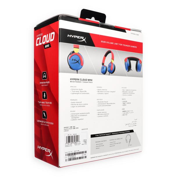 Słuchawki przewodowe nauszne Jack 3,5mm z mikrofonem dla dzieci HyperX Cloud MIni Kids