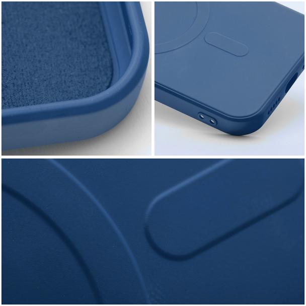 Etui na Samsung A08 Silicone Mag Cover zgodne z MagSafe (camera protection) niebieskie