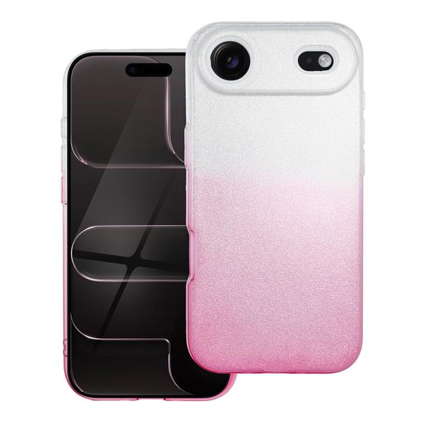 Futerał do iPhone 17 AIR Shining transparentny różowy