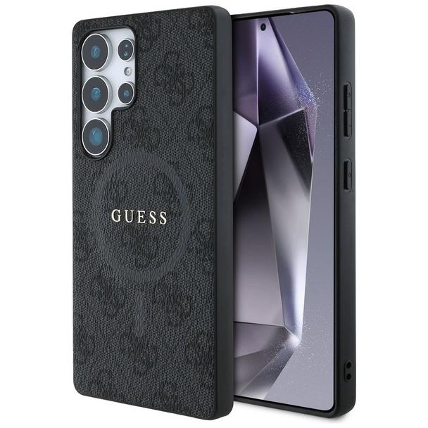 GUESS futerał do SAMSUNG S25 Ultra GUHMS25LG4GFRK (Magnetic PU 4G Ring Classic Logo) czarny