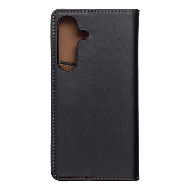 Etui z klapką na Samsung S24 Smart Pro Book skórzane czarne