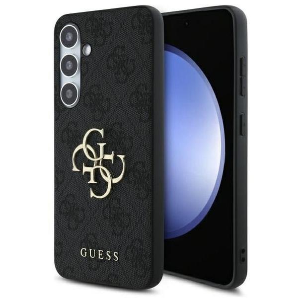 GUESS futerał do SAMSUNG S24 FE GUHCS24FE4GMGGR (HC PU 4G Big Metal Logo) szary