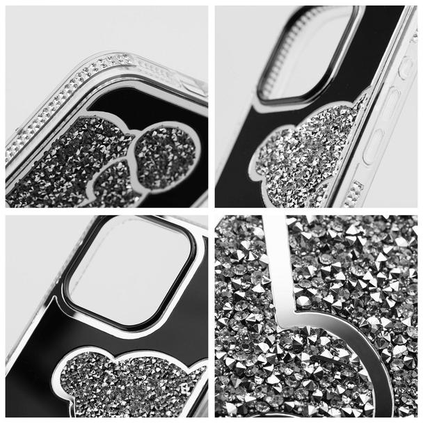 Etui na iPhone 18 Pro / 17 Pro Teddy Bear srebrne