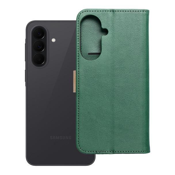 Etui z klapką na Samsung A57 Split Book zielono-złote
