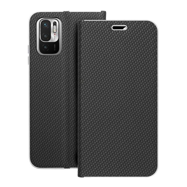 Etui z klapką na Xiaomi Redmi NOTE 10 / 10S Luna Book Carbon czarne